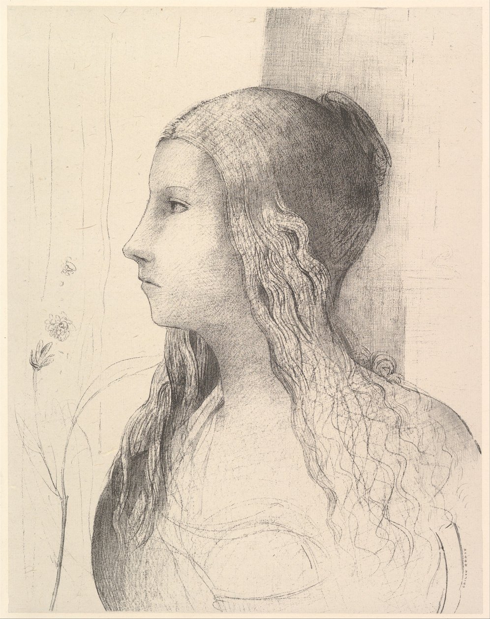 Brunnhilde (De schemering van de goden) door Odilon Redon