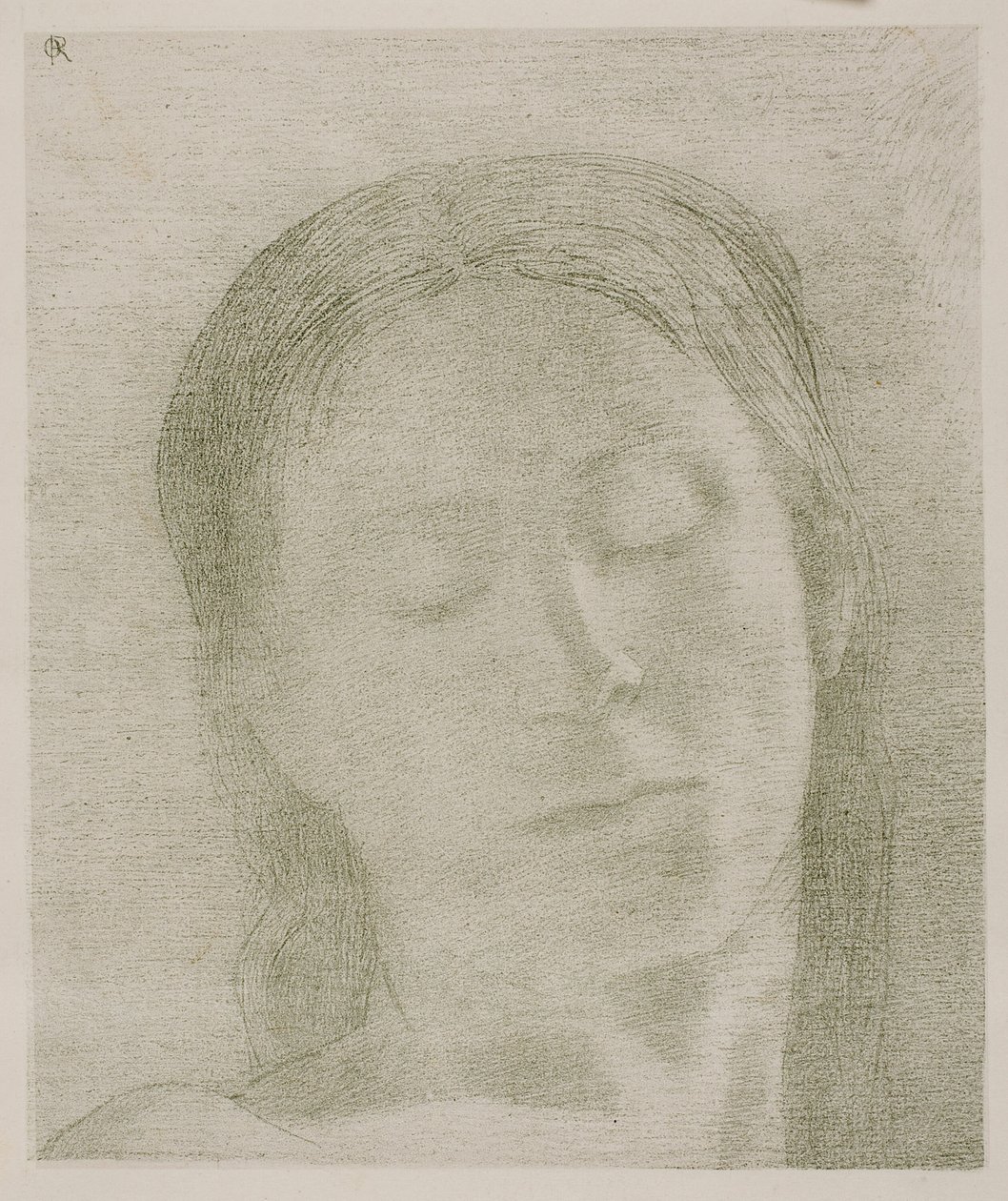 Gesloten Ogen door Odilon Redon