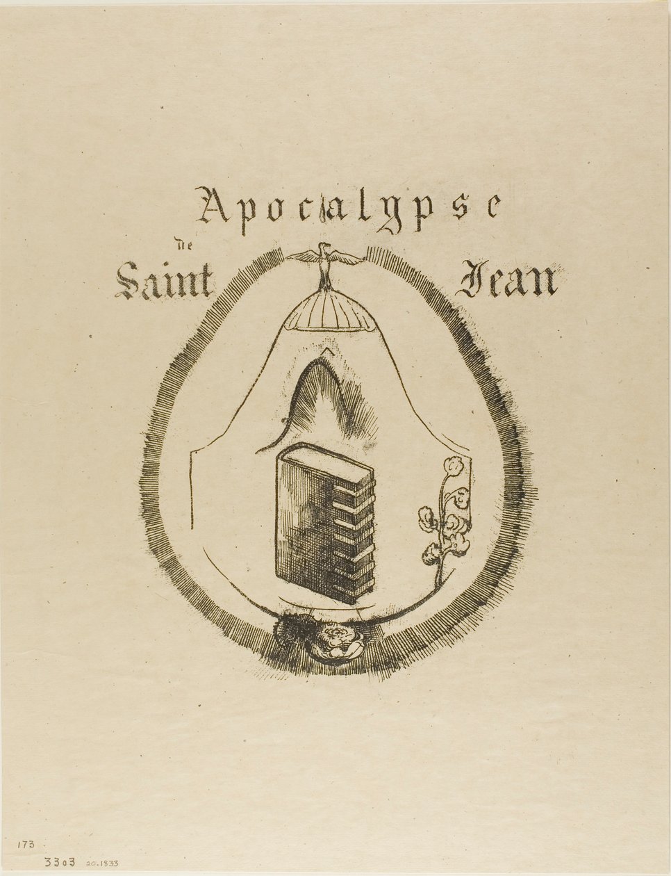 Cover-Frontispiece voor de Apocalyps van Johannes door Odilon Redon