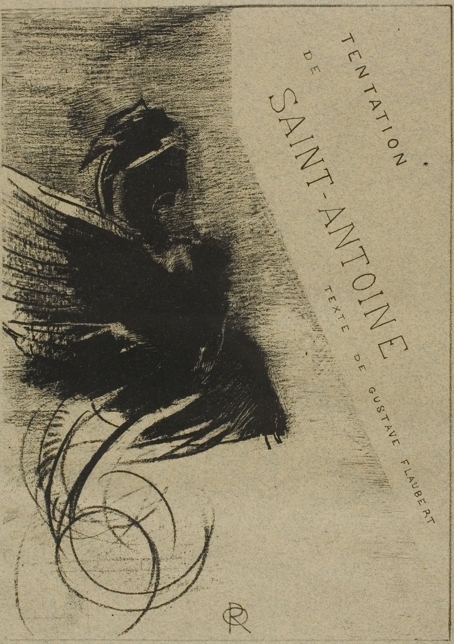 Omslag-Frontispice voor de Verleiding van St. Antonius door Odilon Redon