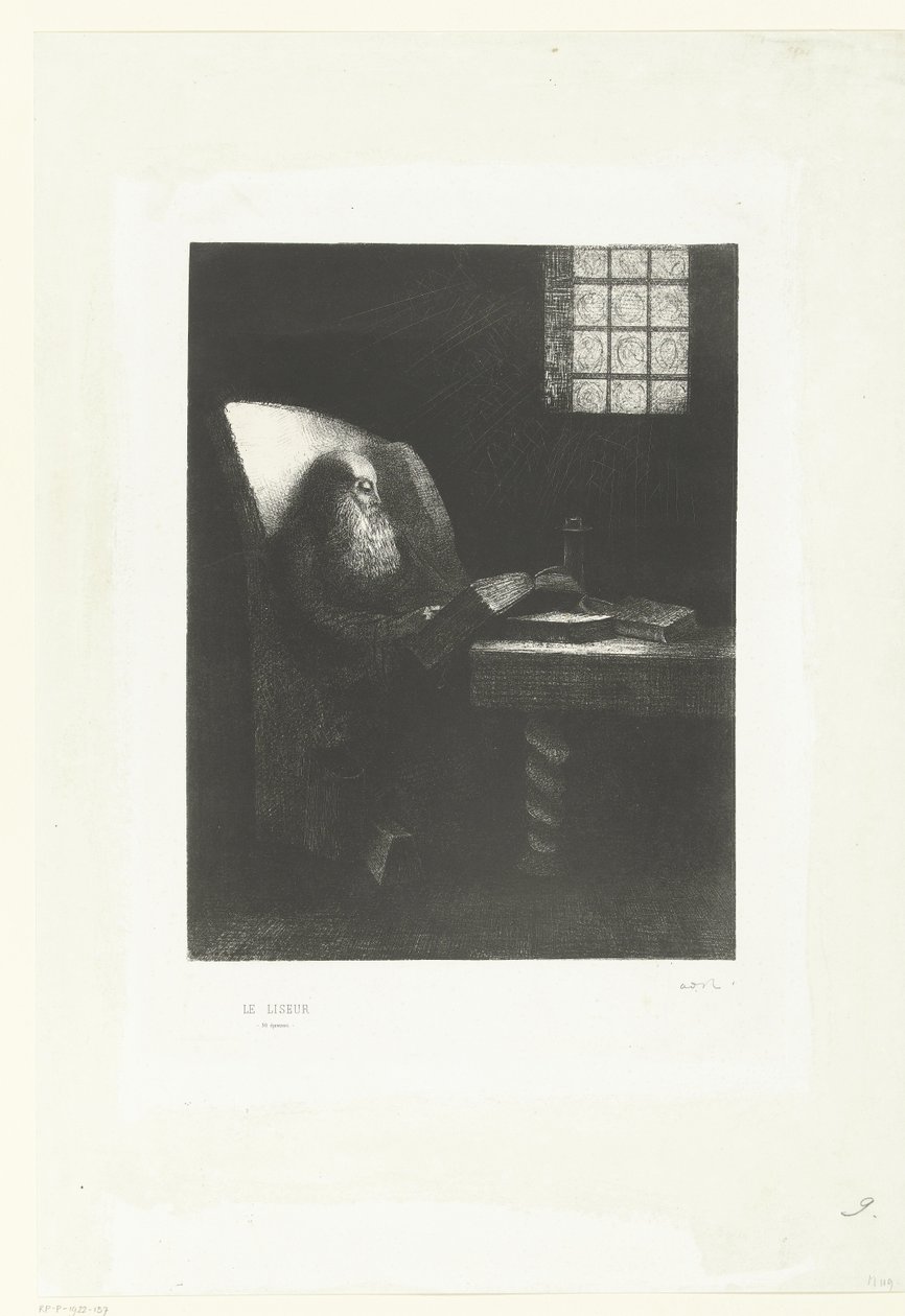 De lezer door Odilon Redon
