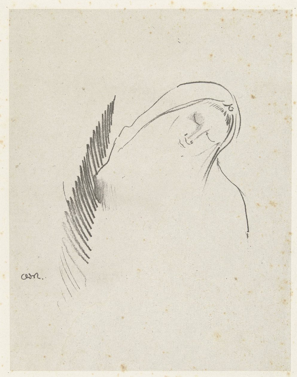 De slaap door Odilon Redon