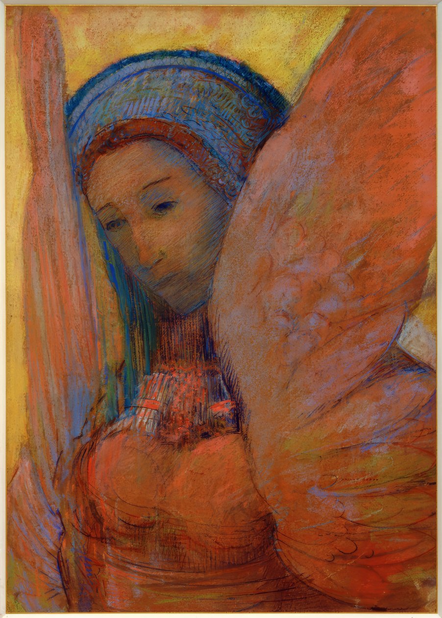 De Lyra (Sfinx) door Odilon Redon