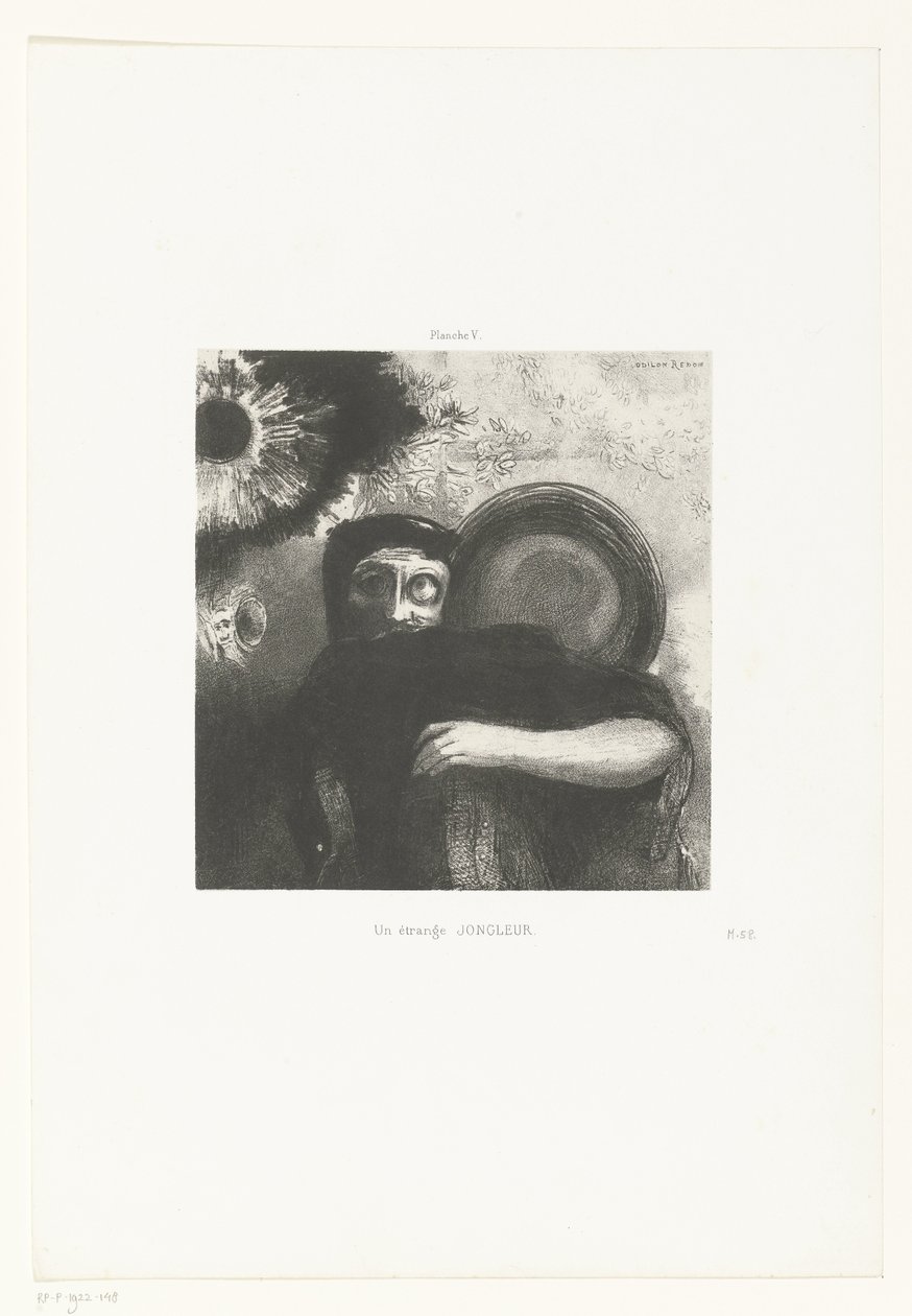 Een vreemde jongleur door Odilon Redon