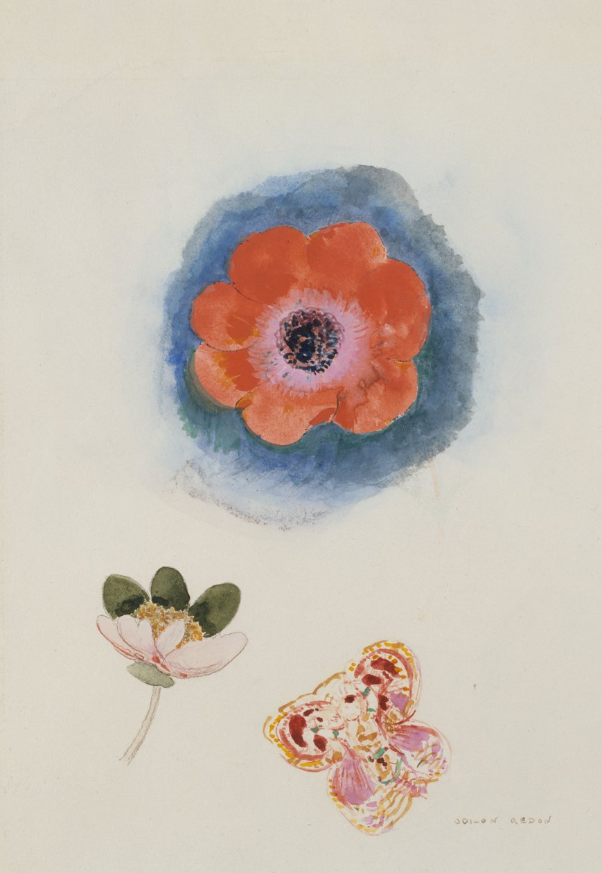 Blumenstudie door Odilon Redon