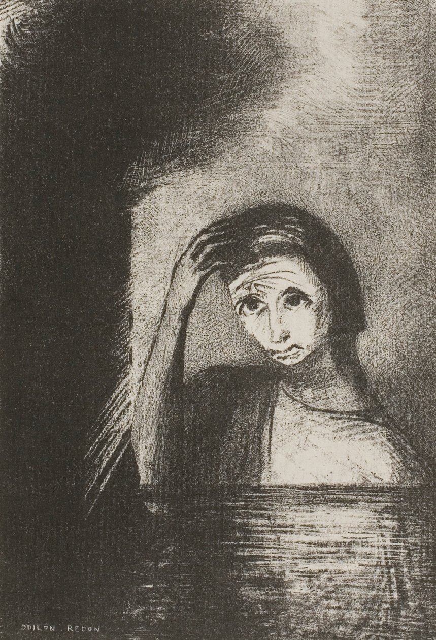 Frontispice uit Emile Verhaerens Les Debacles door Odilon Redon