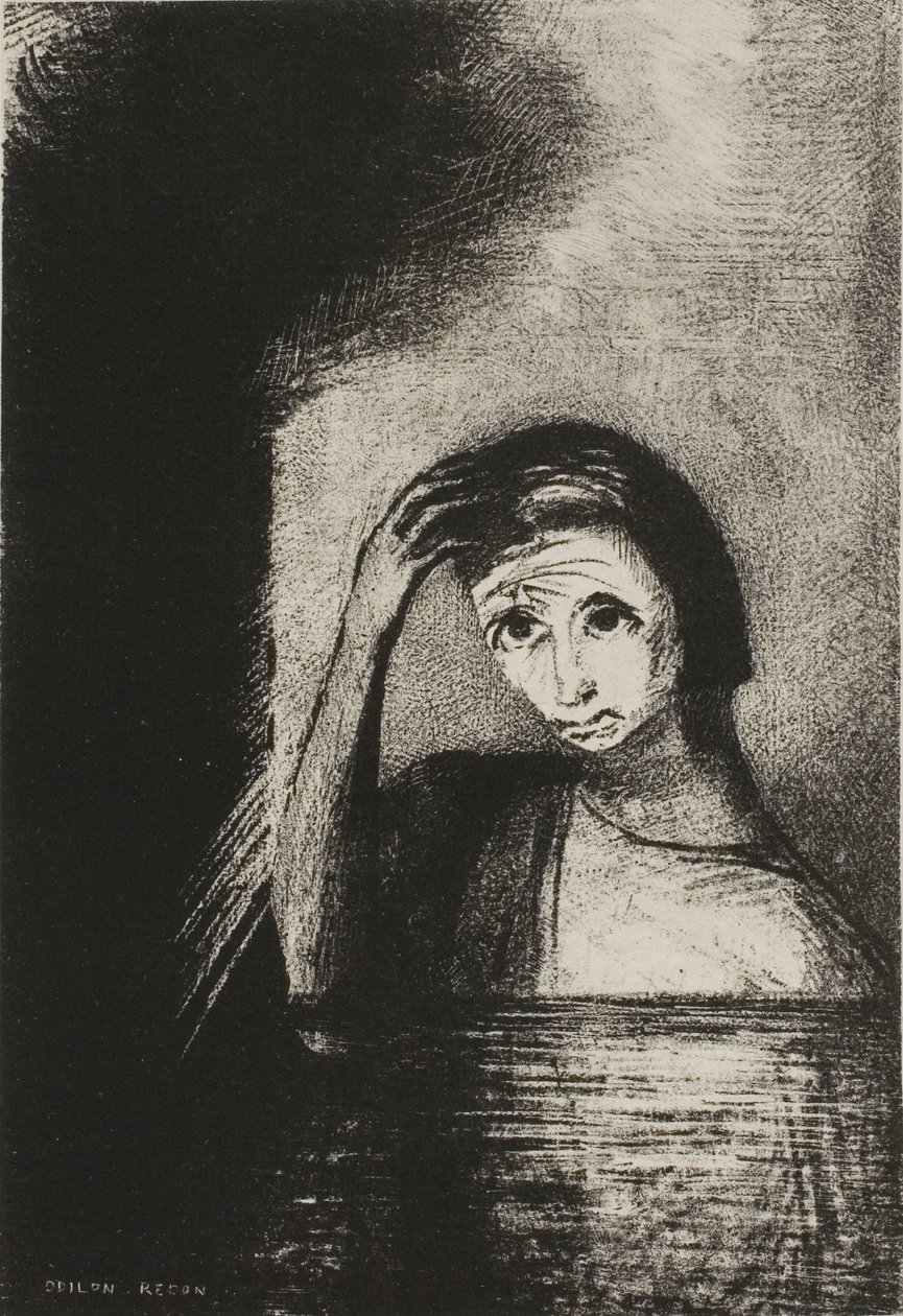Frontispice uit Emile Verhaerens Les Debacles door Odilon Redon