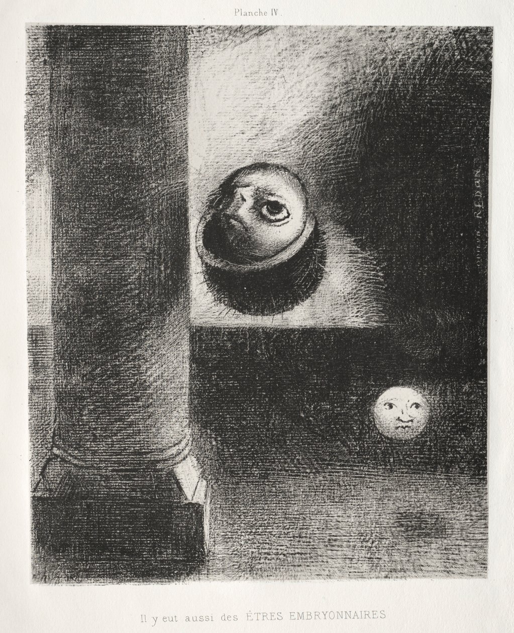 Hulde aan Goya: Er waren ook embryonale wezens door Odilon Redon