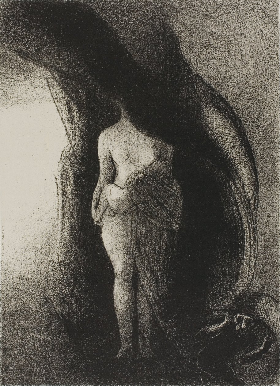 Ik ben nog steeds de grote Isis! Niemand heeft ooit mijn sluier opgelicht!, plaat 16 van 24 door Odilon Redon