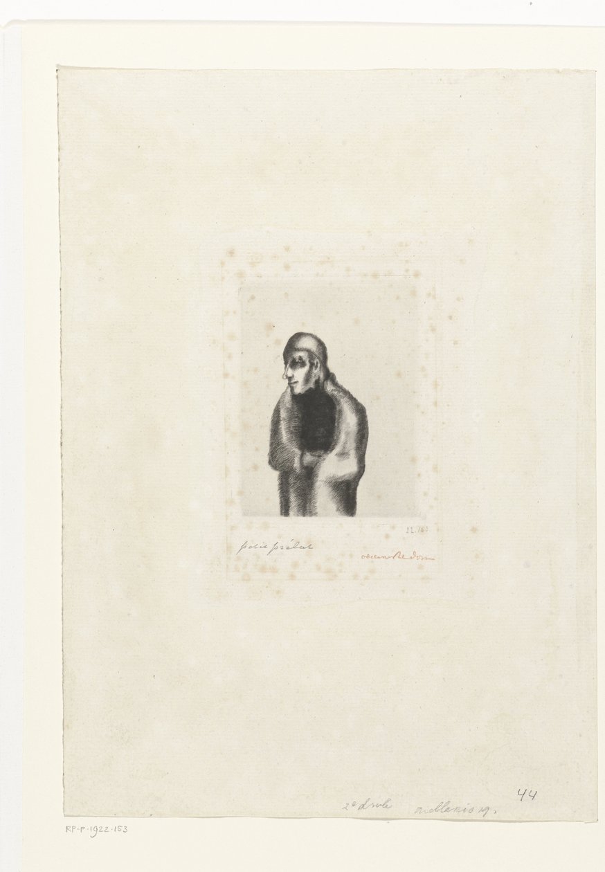Kleine prelaat door Odilon Redon