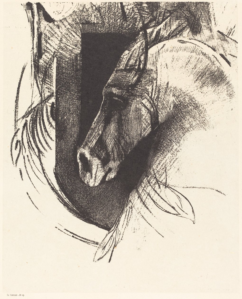Het renpaard door Odilon Redon