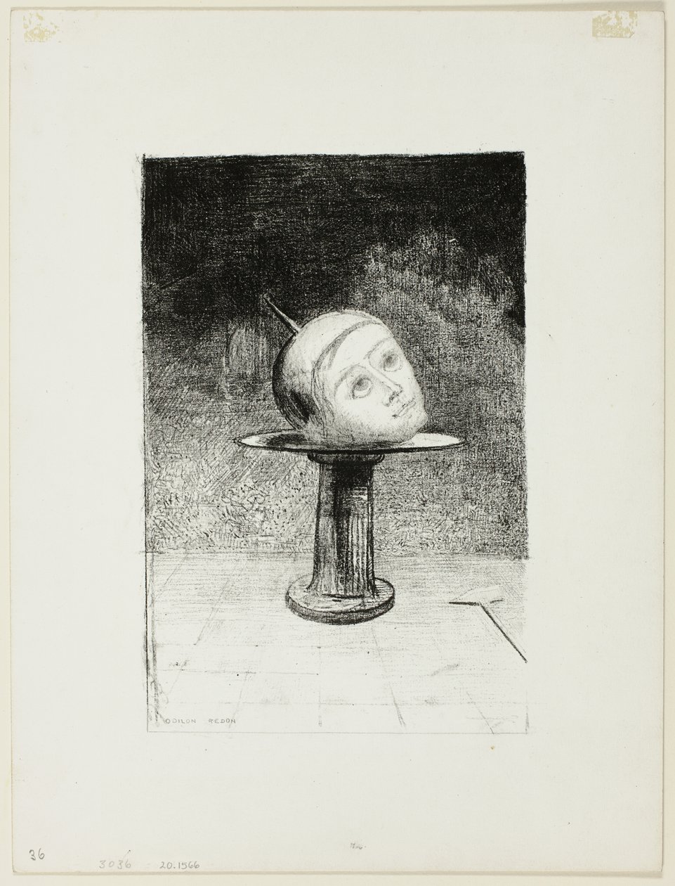 Op het Bord, plaat tien uit In Dromen door Odilon Redon