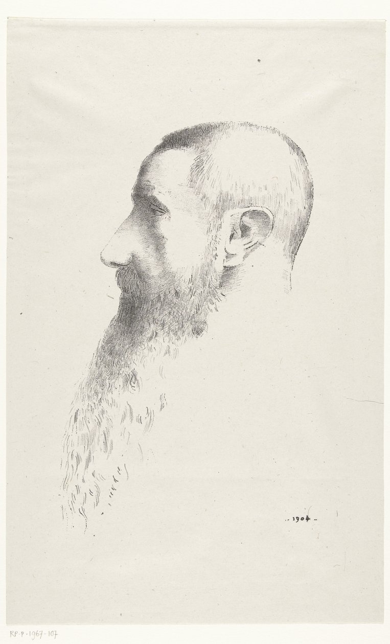 Portret van Roger Marx door Odilon Redon
