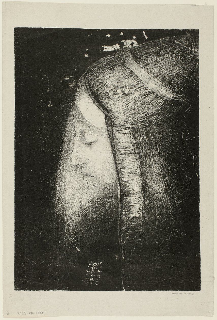 Profiel van licht door Odilon Redon