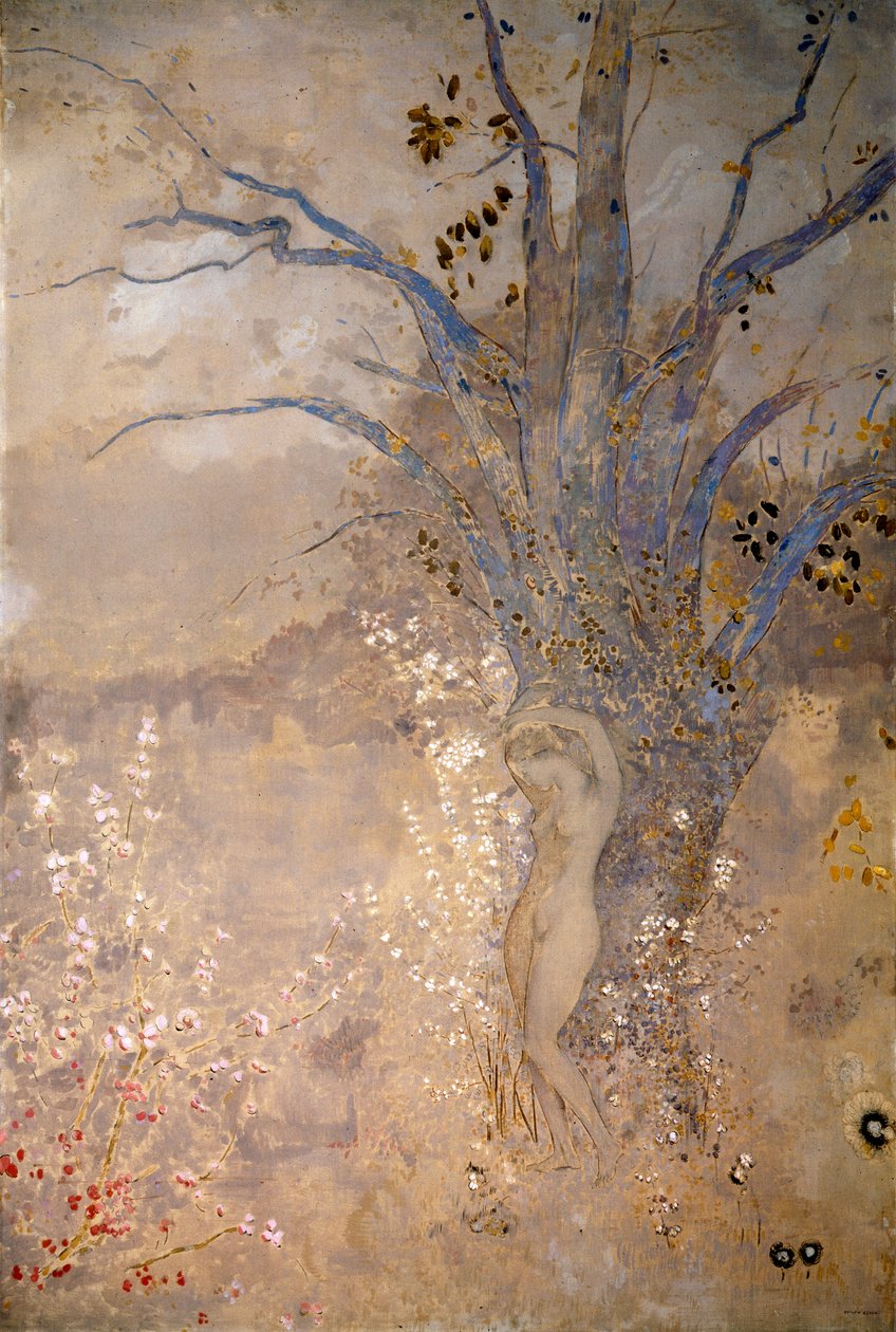 Lente, c1910 door Odilon Redon