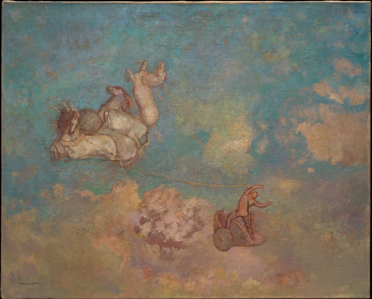 Der Wagen des Apollo door Odilon Redon