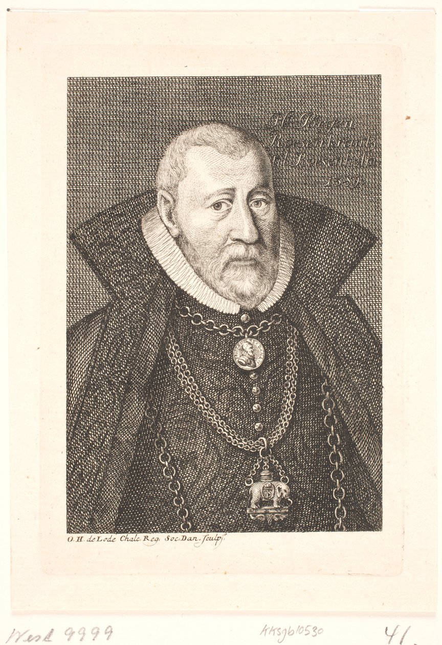 Jørgen Rosenkrands, lid van de Raad van het Koninkrijk door Odvardt Helmoldt de Lode