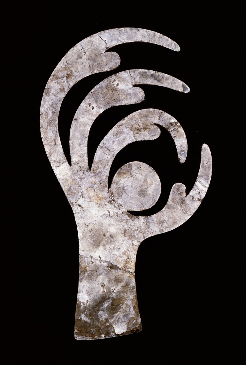 Vogelpoot uitsnijding door Ohio Hopewell culture
