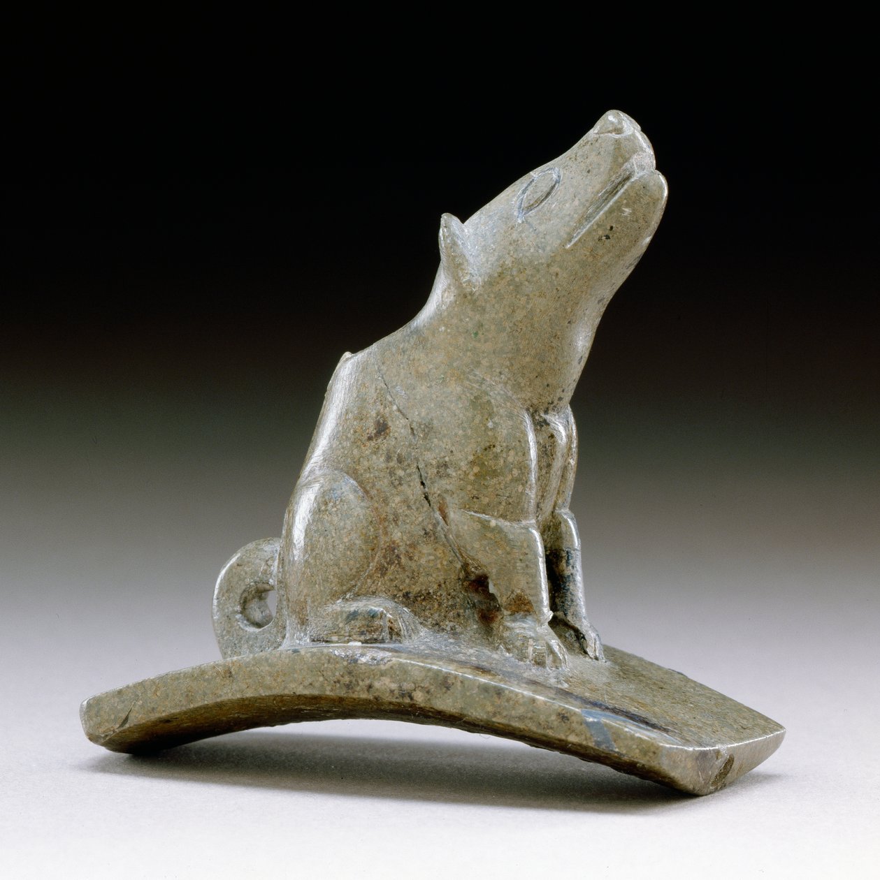 Coyote platform pijp, 200 v.Chr.-100 n.Chr. door Ohio Hopewell culture