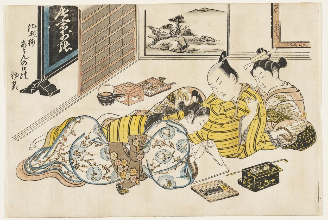 Eerste maand door Okumura Masanobu