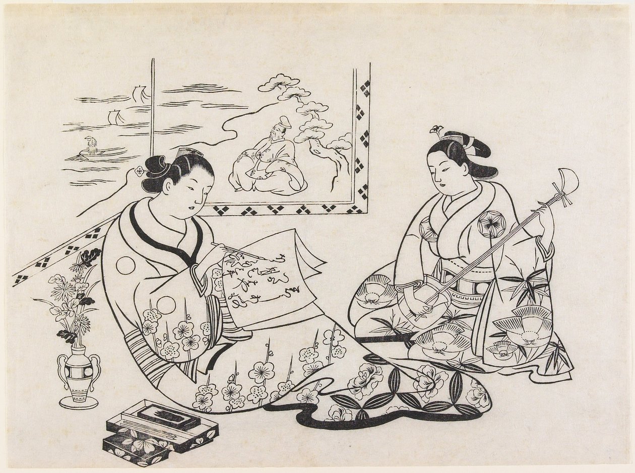 Mitate van Matsukaze en Murasame door Okumura Masanobu