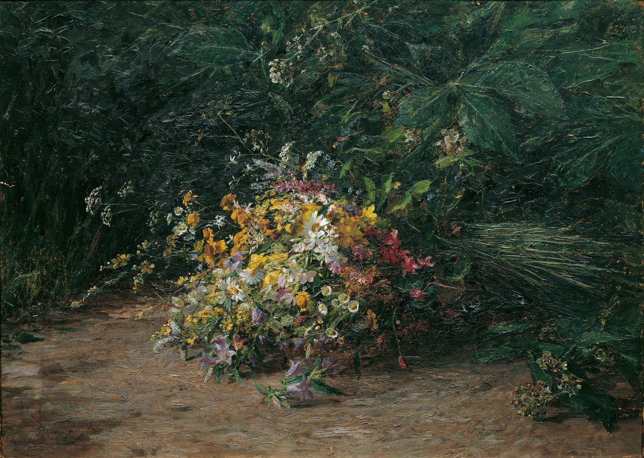 Veldbloemenboeket door Olga Wisinger-Florian