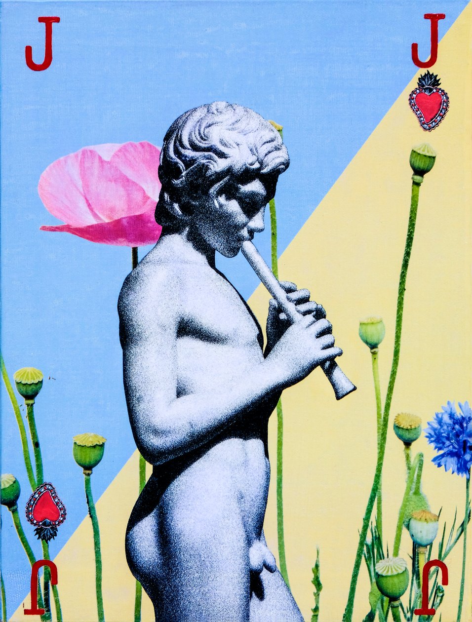 Fante, 2019 (gemengde techniek op doek) door Olivia Gozzano