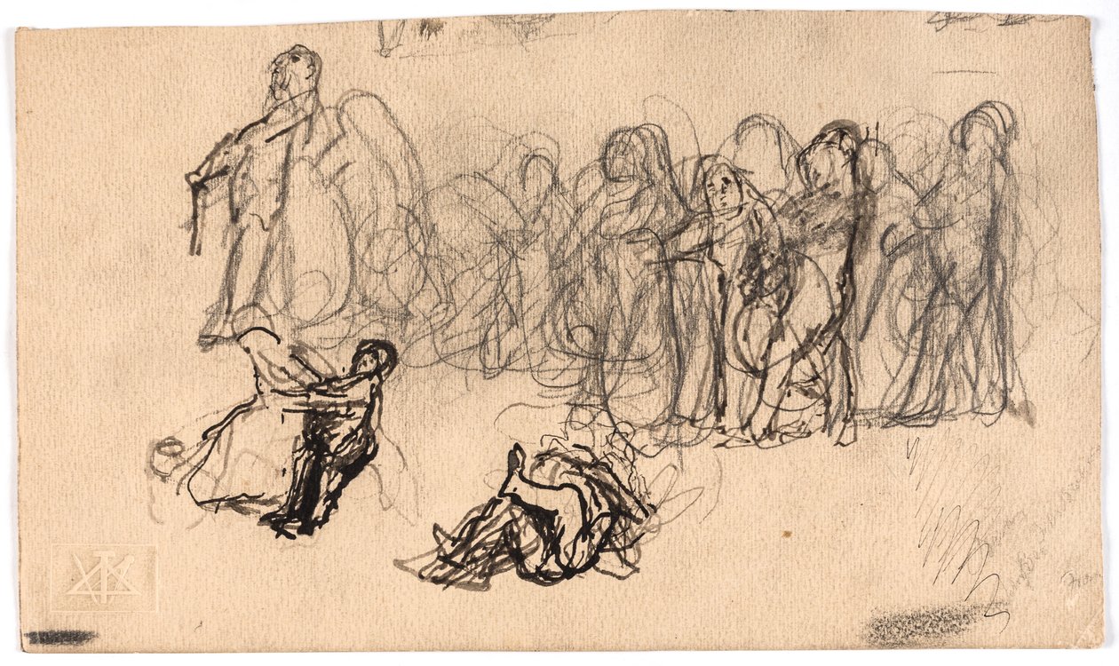 Figurenstudie door Oluf Hartmann