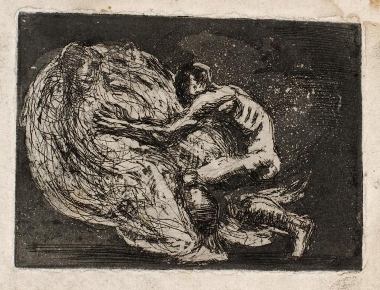 Ixion omhelst de wolk door Oluf Hartmann