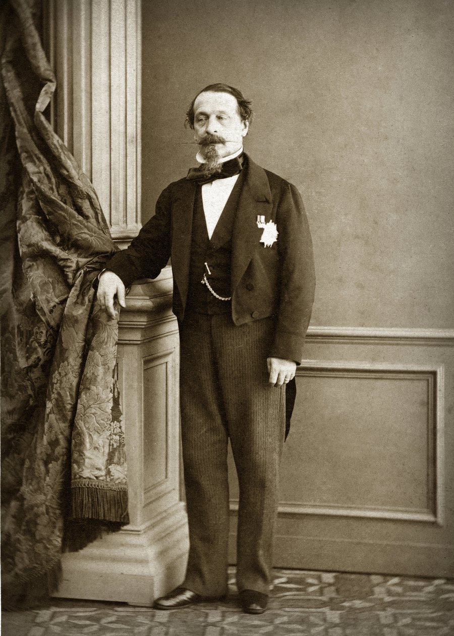 Napoleon III door Olympe Aguado de las Marismas (1827-1894) door Olympe Aguado