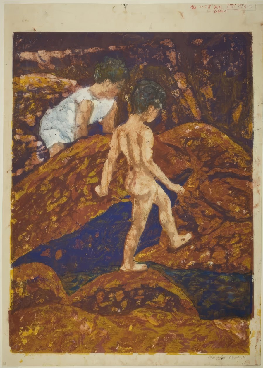 Tussen de rotsen door Onchi Kôshirô