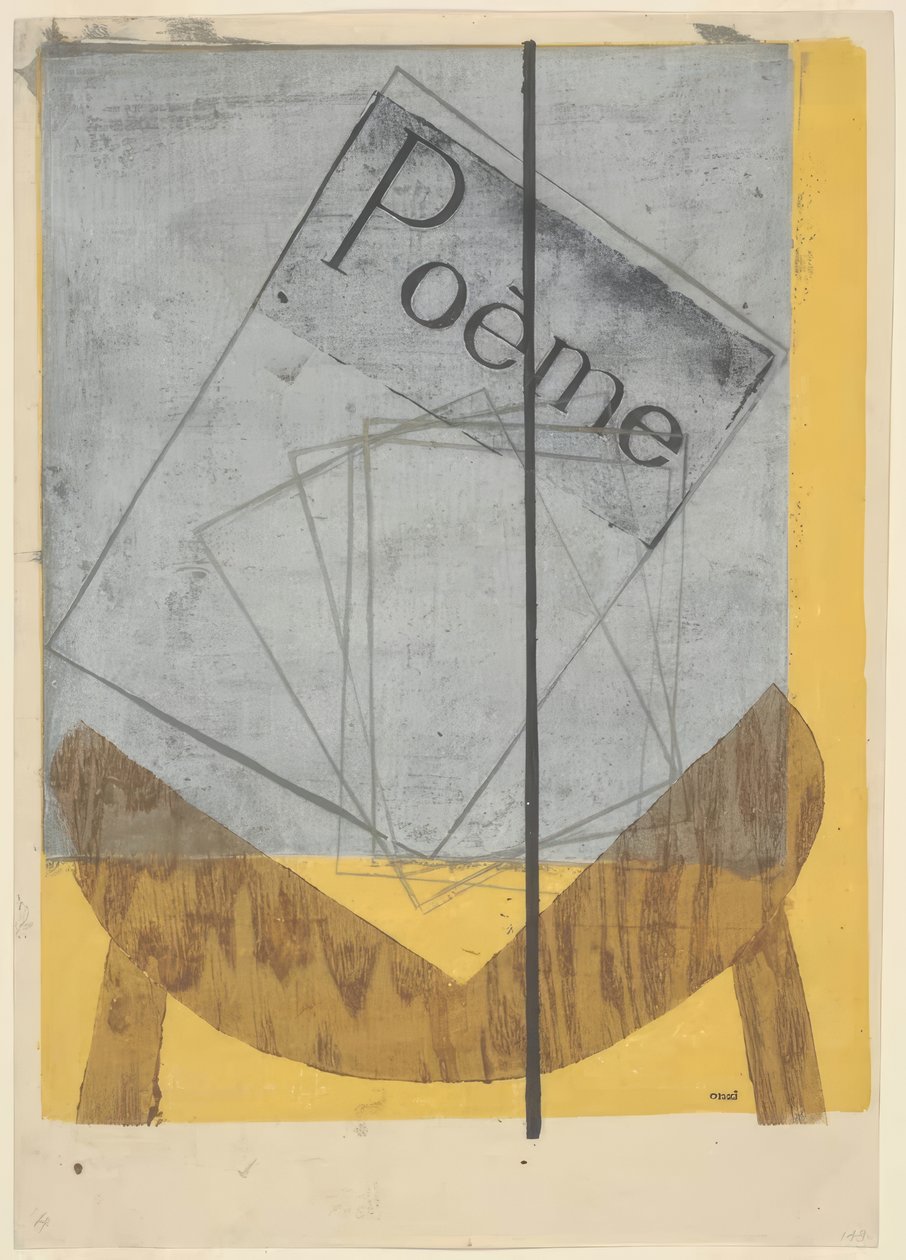 Compositie nr. 2: karakter door Onchi Kôshirô