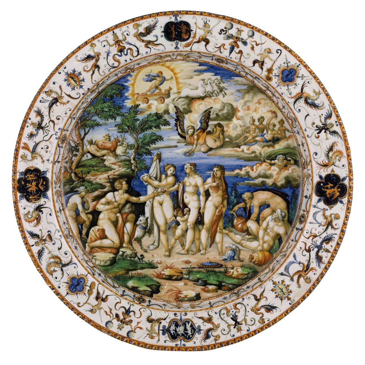 Het Oordeel van Paris door Orazio Fontana
