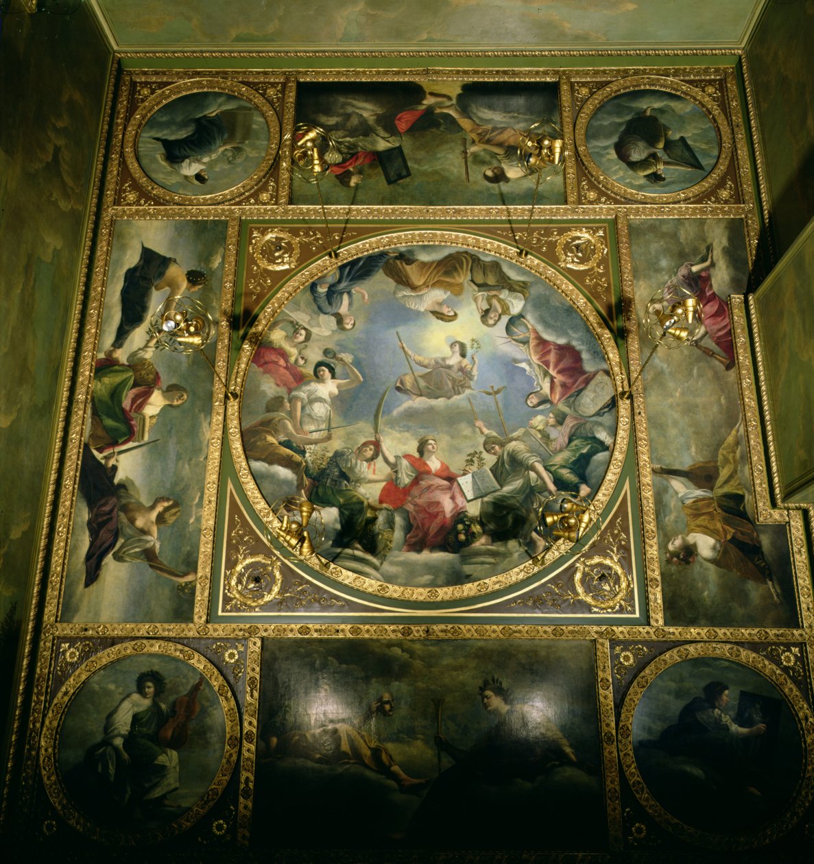 Kunst en Wetenschappen, 1636 door Orazio Gentileschi