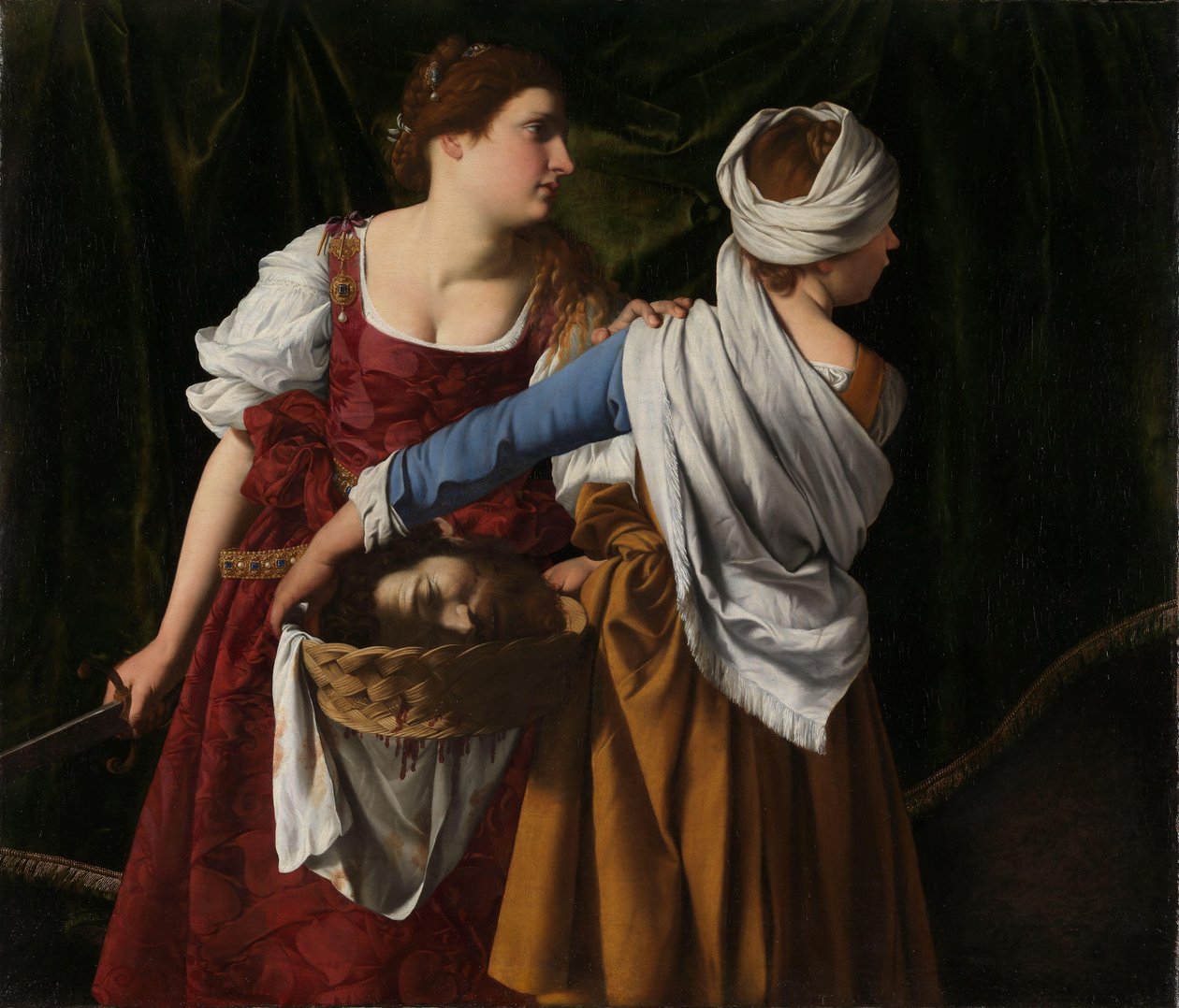 Judith en haar Dienstmaagd met het Hoofd van Holofernes, ca. 1608-12 door Orazio Gentileschi
