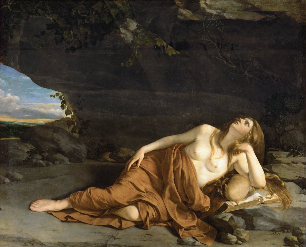 Berouwvolle Maria Magdalena door Orazio Gentileschi