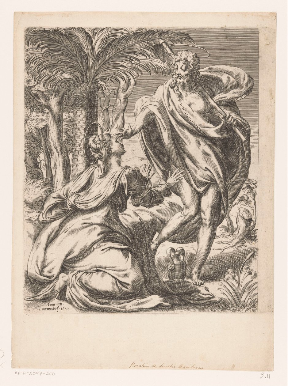 Christus verschijnt aan Maria Magdalena (Noli me tangere) door Orazio de Santis