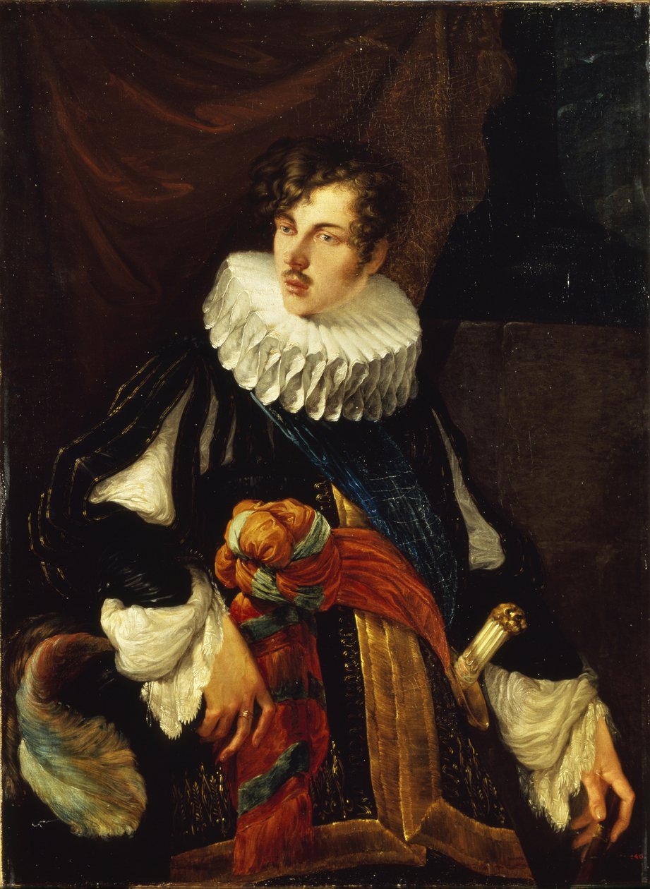 Portret van Graaf Vasily Alekseevich Perovsky 1794-1857 in Spaanse Kostuum van de 17e eeuw, 1809 door Orest Adamovich Kiprensky