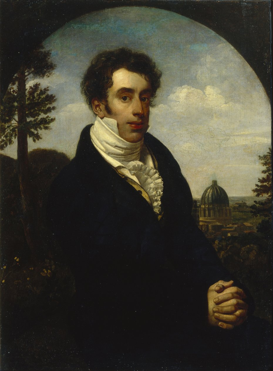 Portret van Prins Alexander Mikhailovich Golitsyn 1798-1858, 1819 door Orest Adamovich Kiprensky