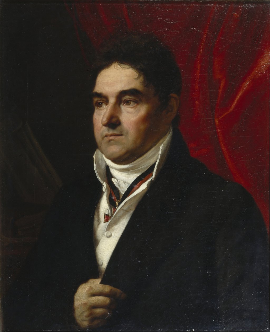 Portret van Vasily Semyonovich Khvostov 1756-1832, 1814 door Orest Adamovich Kiprensky