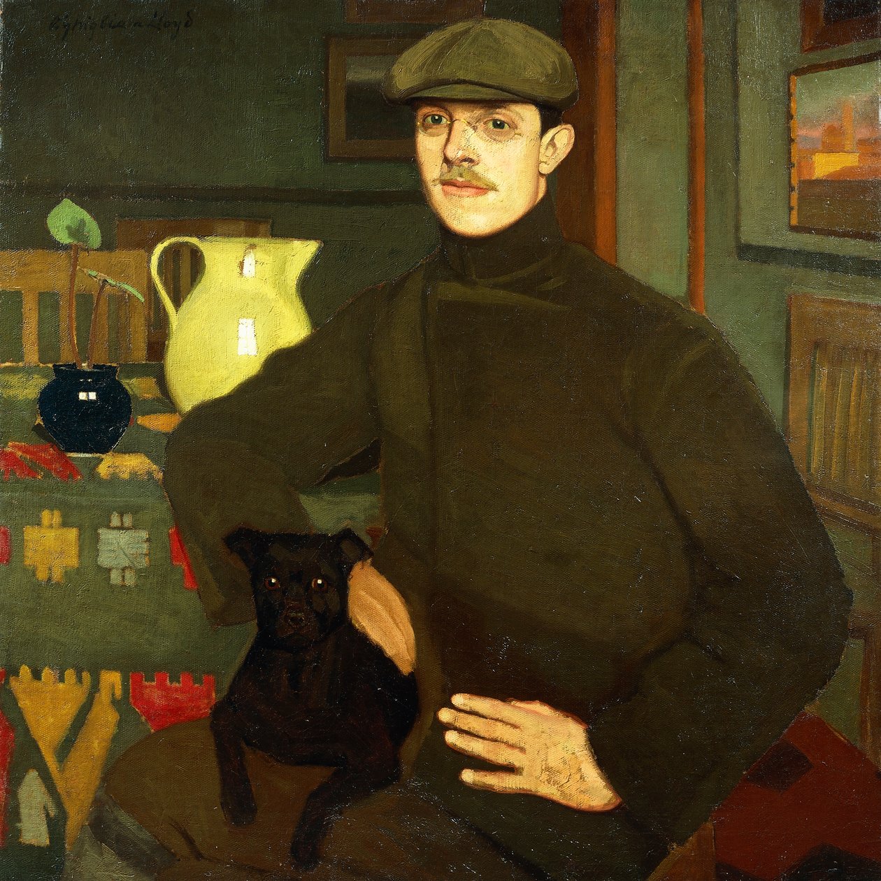 Portret van Llewelyn Lloyd door Oscar Ghiglia