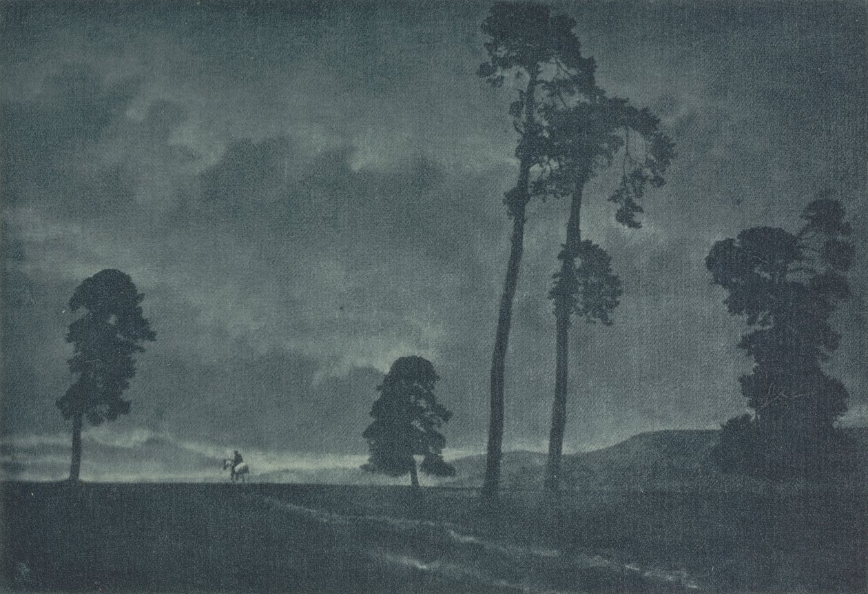 Camera Work: De eenzame ruiter, 1904 door Oscar and Theodor Hofmeister