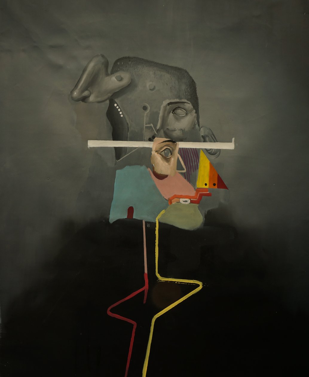 Silly, 2021-2014 (olieverf op linnen) door Oscar Nin