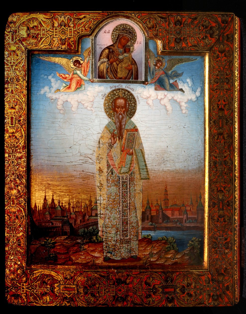 Sint Porphyrius van Gaza, eind 19e eeuw door Osip Semionovich Chirikov