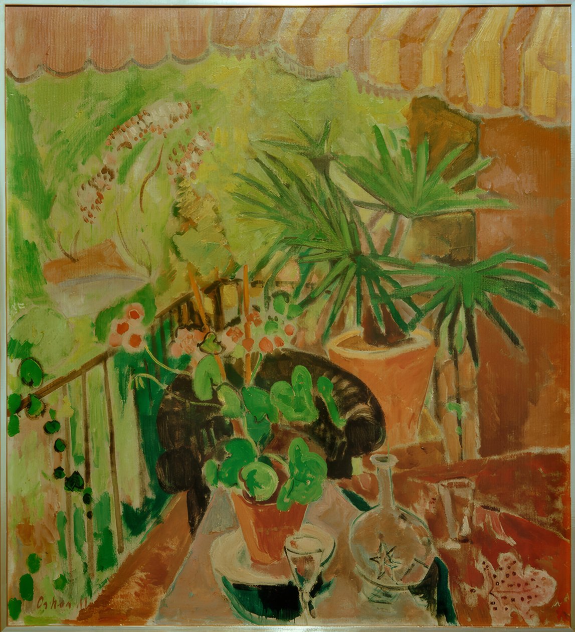 Op de veranda door Oskar Moll