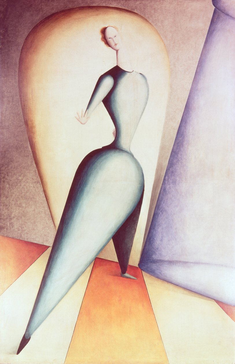 De danseres, 1922-23 door Oskar Schlemmer