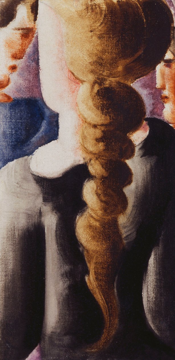 Donkere vlecht van achteren, Kleinbeeld I door Oskar Schlemmer