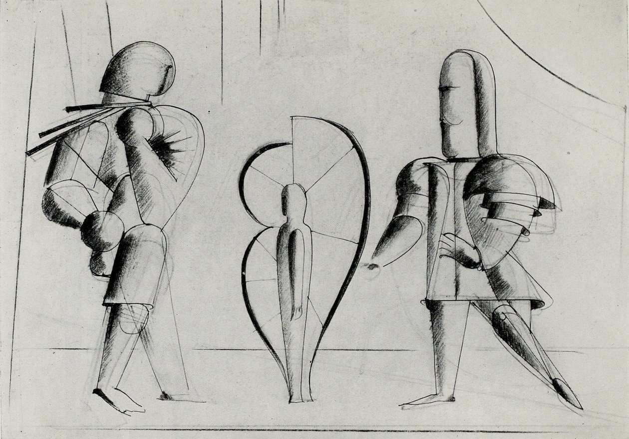 Van Het Podium bij het Bauhaus Die Bühne im Bauhaus door Oskar Schlemmer