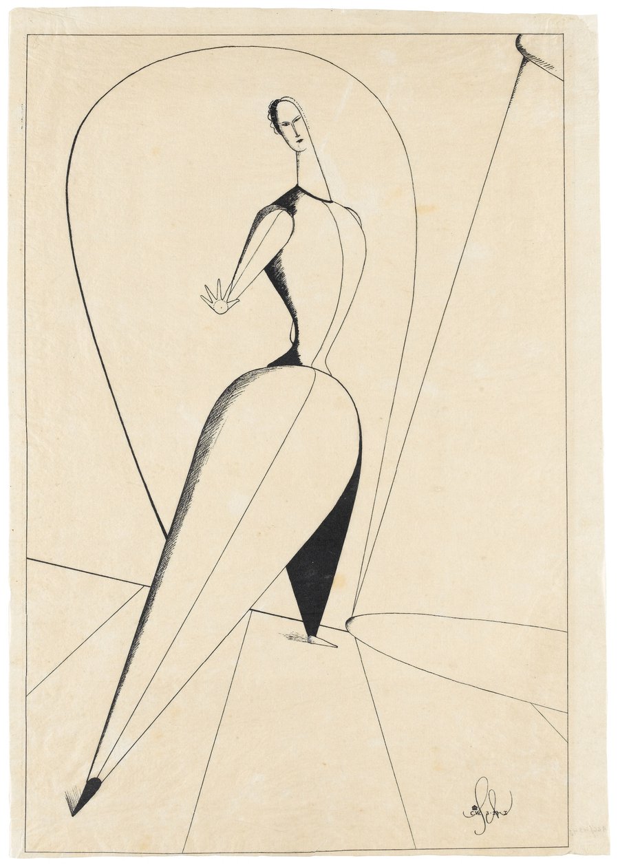 Danseres door Oskar Schlemmer