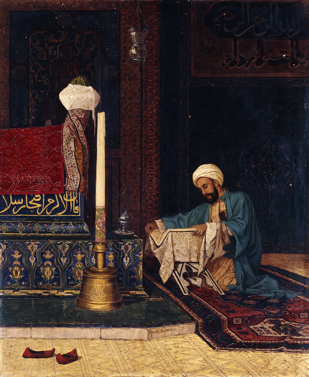 Het graf van Mehmed I, Yesil Turbe, Bursa, 1881 door Osman Hamdi Bey